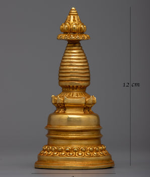 Buddhist Copper Kadampa Stupa |  Buddhist Decor with Ancient Wisdom