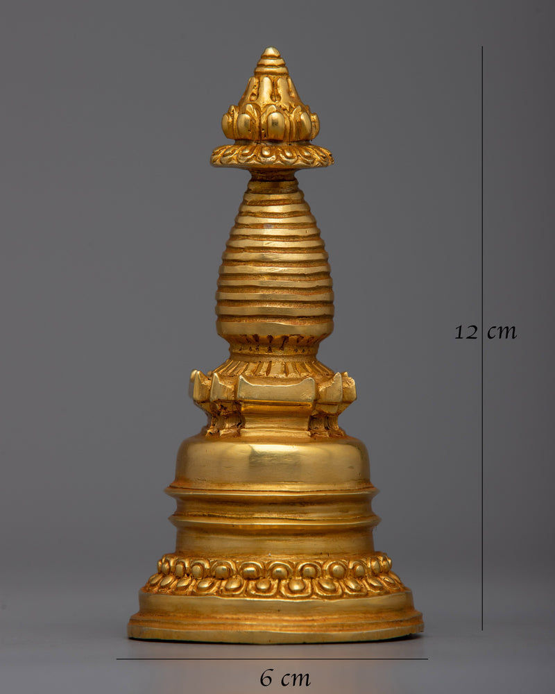 Buddhist Copper Kadampa Stupa |  Buddhist Decor with Ancient Wisdom