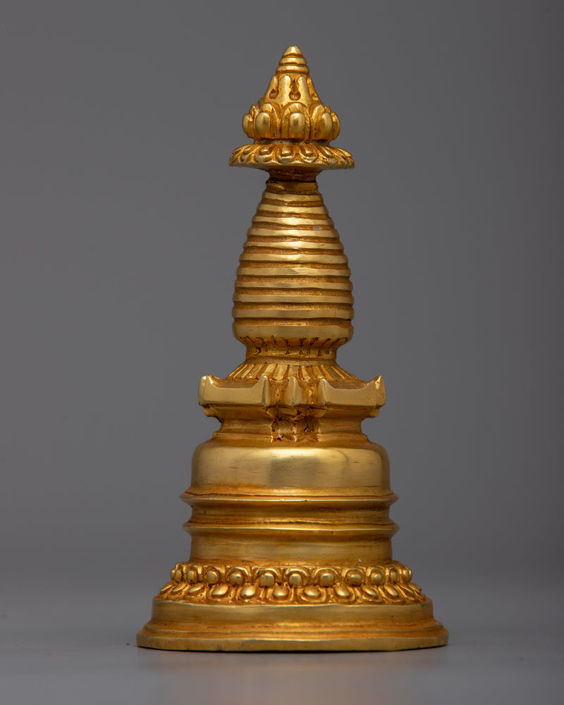 Buddhist Copper Kadampa Stupa |  Buddhist Decor with Ancient Wisdom