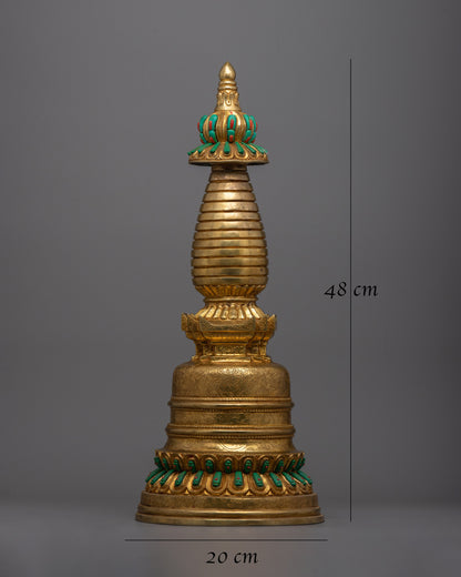 Handcrafted Spiritual Stupa | Authentic Buddhist Art for Spiritual Awakening