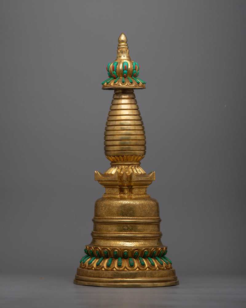 Handcrafted Spiritual Stupa | Authentic Buddhist Art for Spiritual Awakening