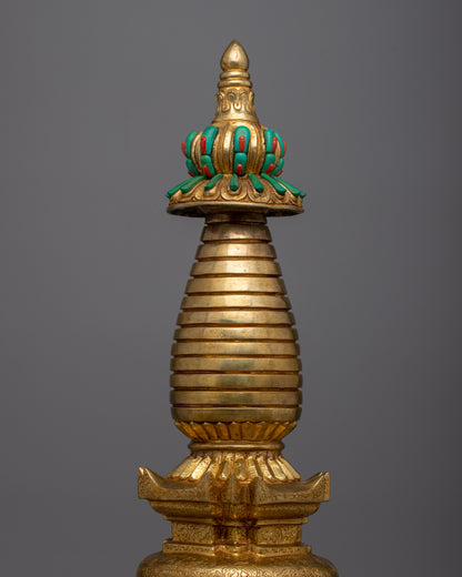 Handcrafted Spiritual Stupa | Authentic Buddhist Art for Spiritual Awakening