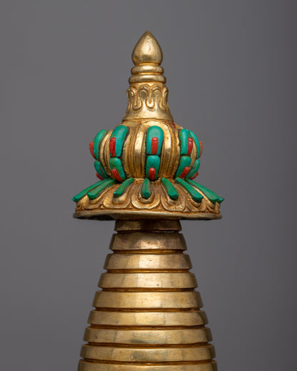 Handcrafted Spiritual Stupa | Authentic Buddhist Art for Spiritual Awakening