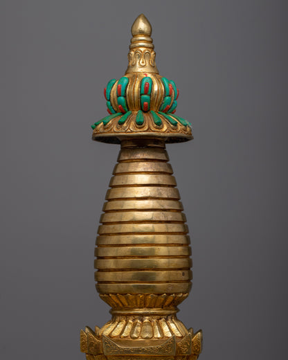 Handcrafted Spiritual Stupa | Authentic Buddhist Art for Spiritual Awakening