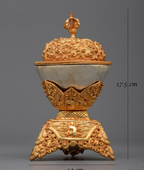Copper Kapala Cup Set | Authentic Tibetan Offering Bowls for Enlightenment