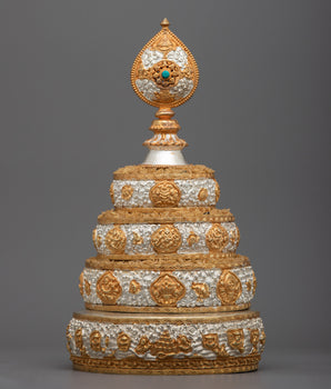 Mandala Rice Offering Set | Tibetan Buddhist Altar for Rituals