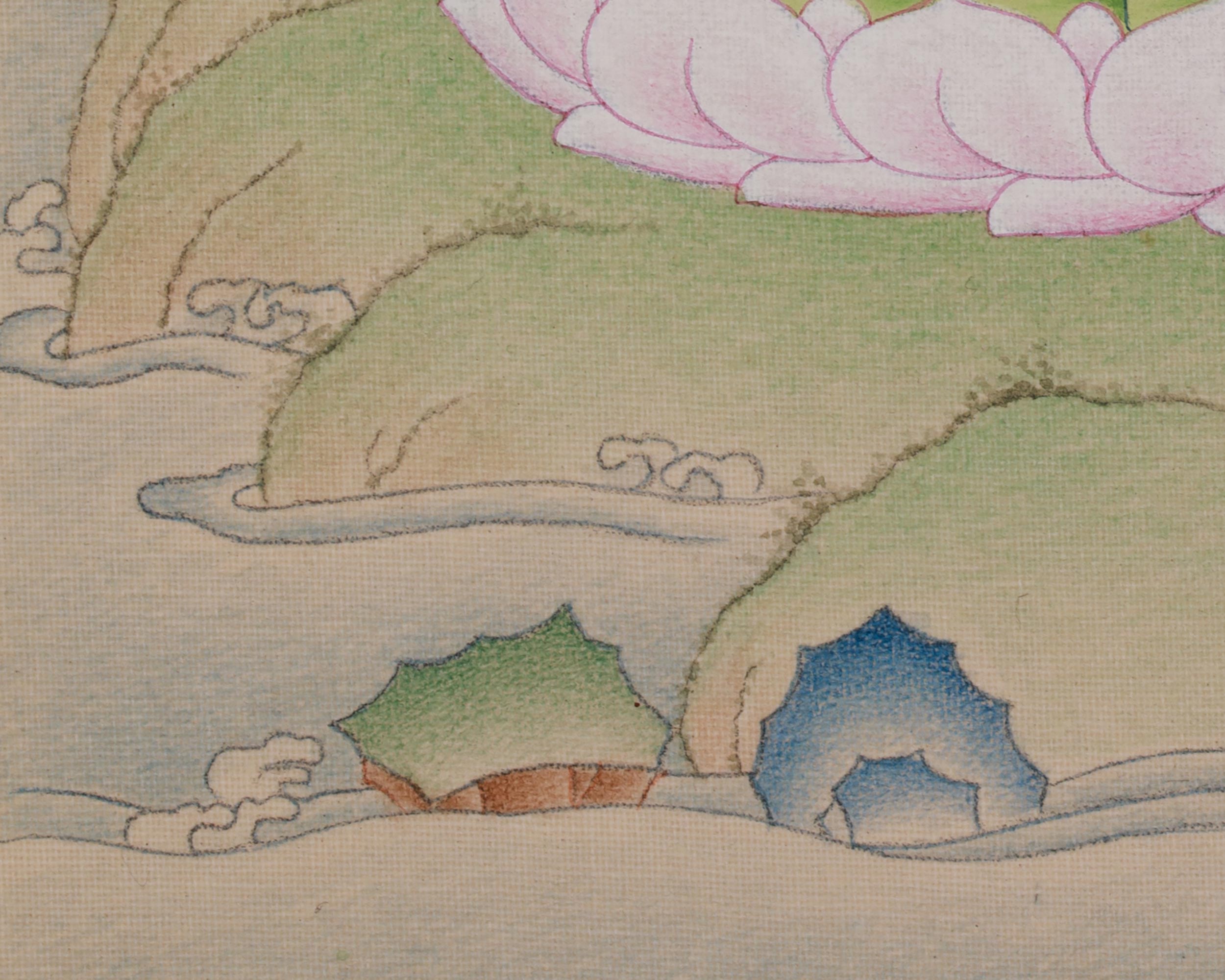 Sacred Thangka of Vajrasattva | Purification Deity Buddhist Art
