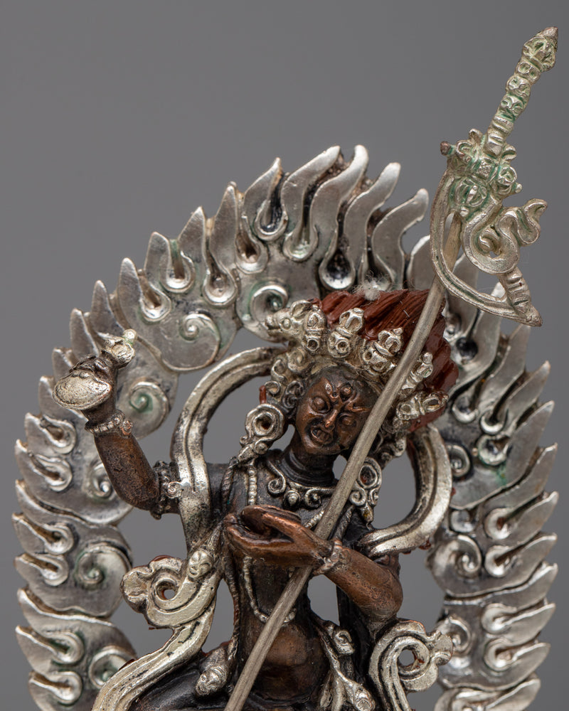 Silver Plated Dorje Phagmo Statue | Symbol of Wisdom and Empowerment