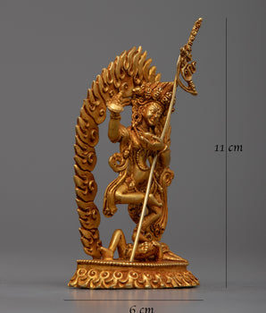 Copper Dorje Phagmo Statue | Machine Made Statue For your Altar