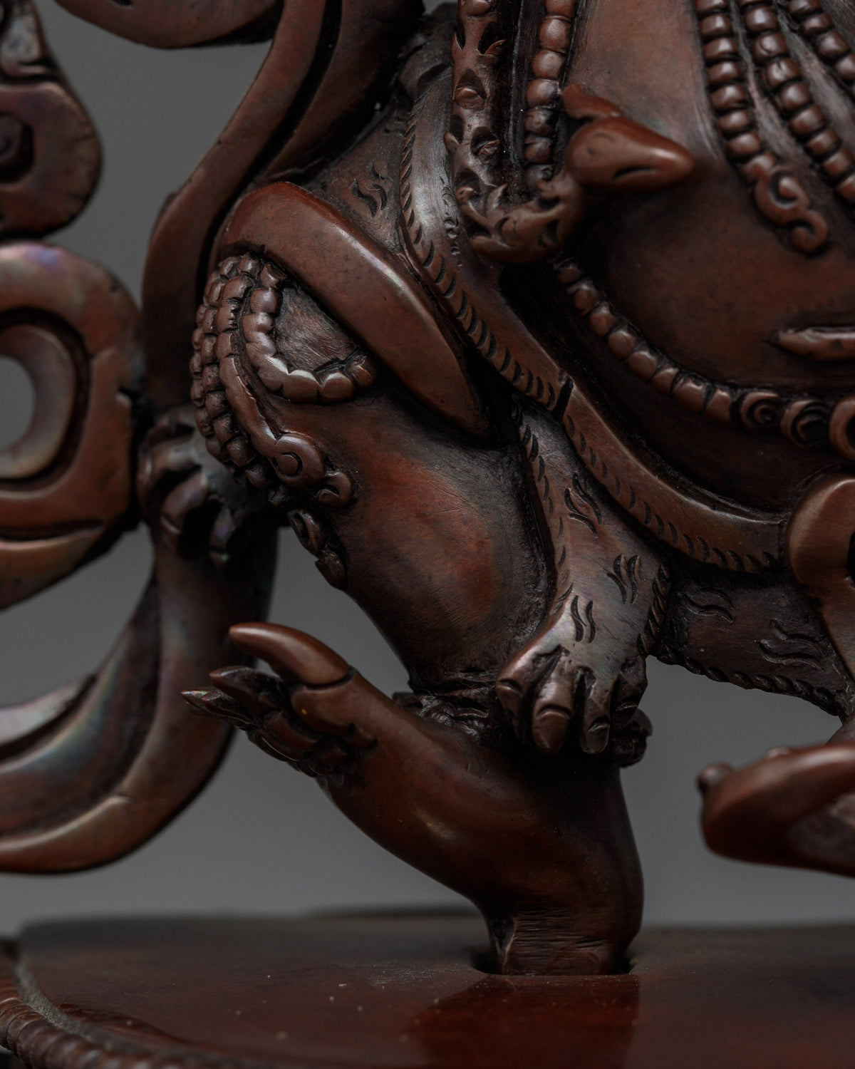 Vajrapani Handmade Oxidized Small Statue | Symbol of Strength and Protection
