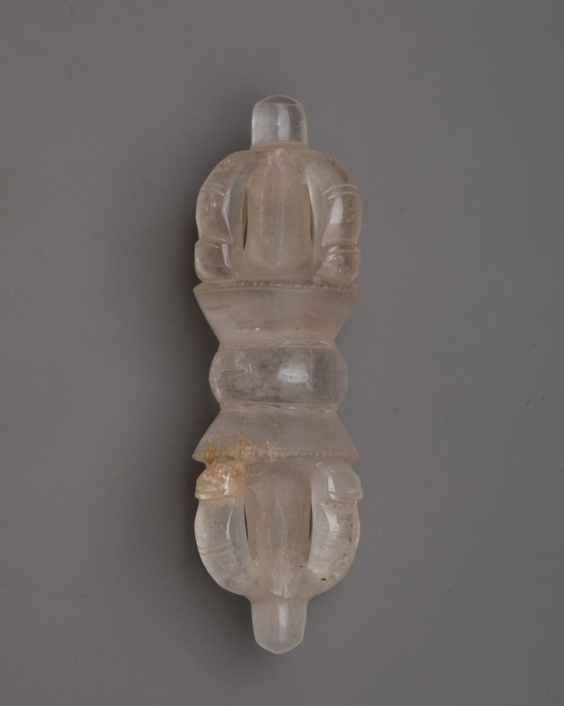 Crystal Dorje Vajra | Artfully Crafted Symbol of Spiritual Power