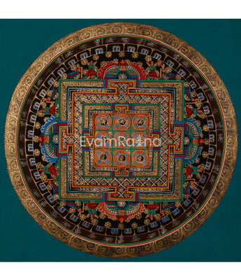 Hand-Painted Mantra Mandala Arts