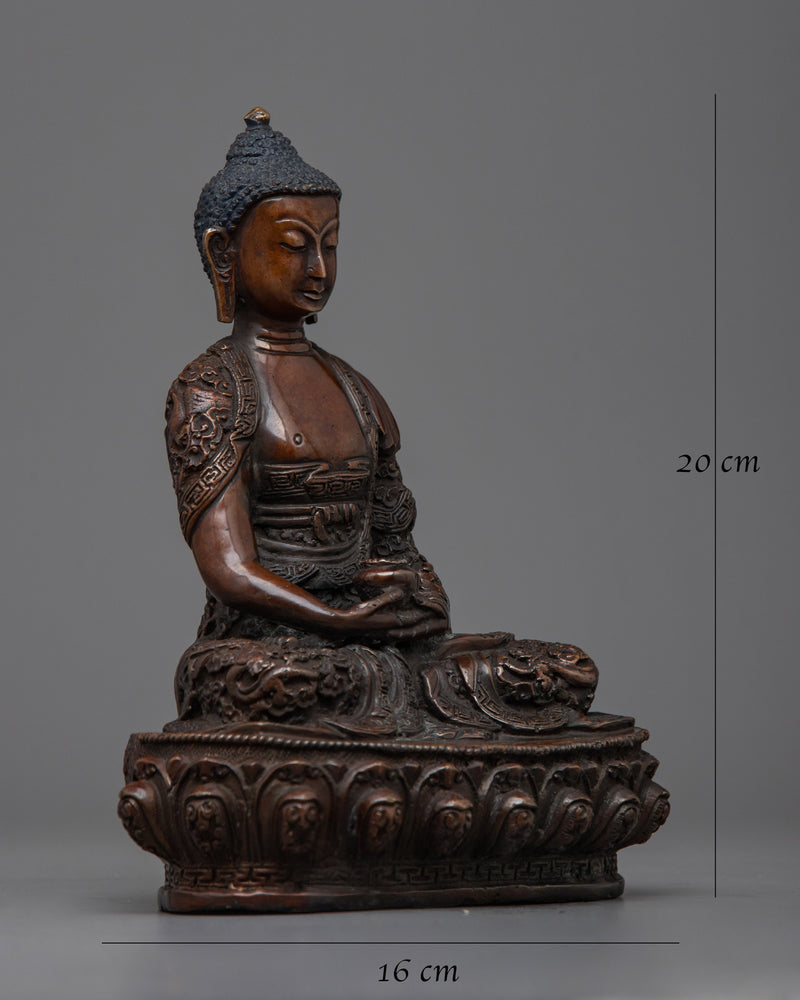 Amitabha Buddha Copper Statue | Enhance Your Altar with Buddhist Wisdom