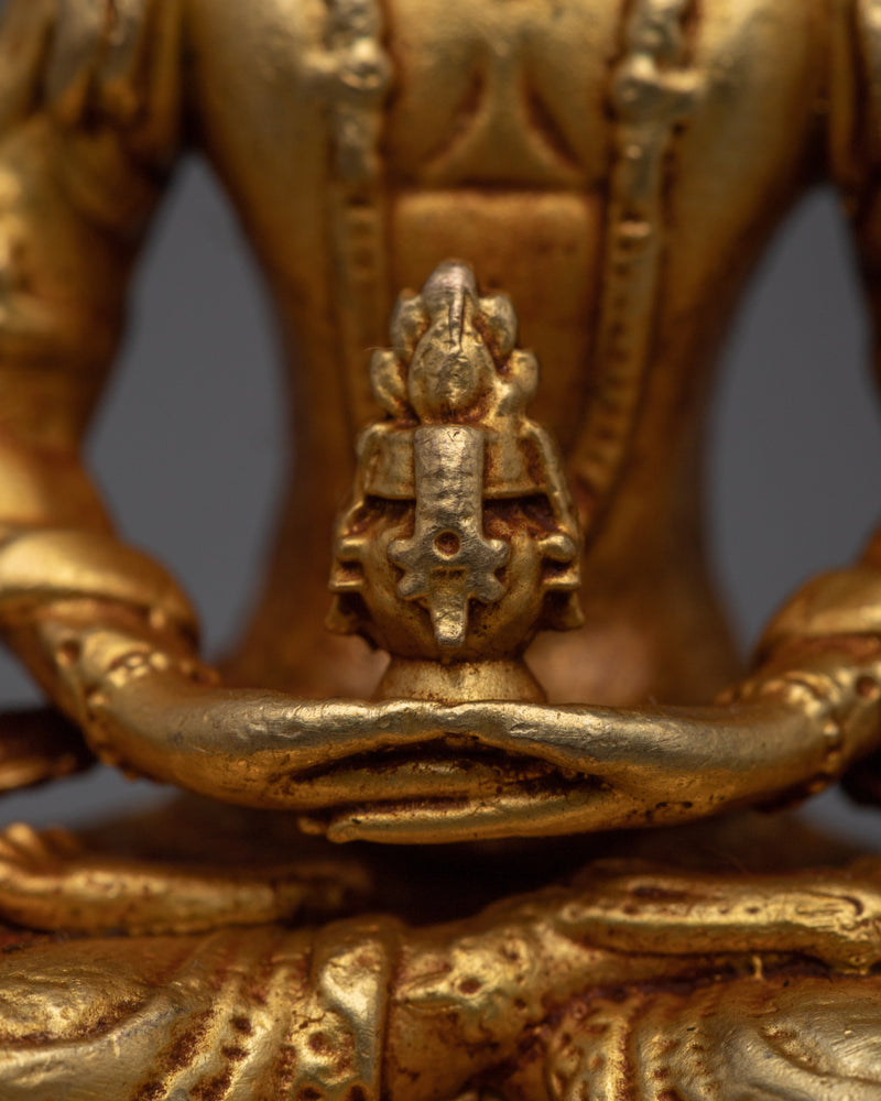 Amitayus Buddha Machine Statue | Symbol of Eternal Life and Spiritual Blessin