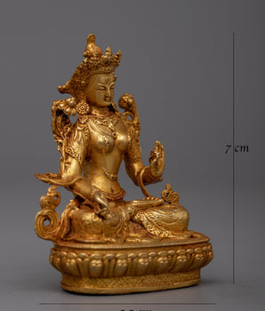 White Tara Machine Made Statue | Symbol of Compassion and Healing Grace