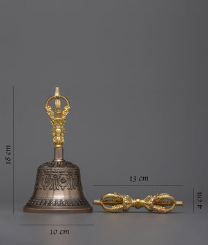 Tibetan Vajra and Bell Set | Embrace Sacred Rituals with Divine Harmony