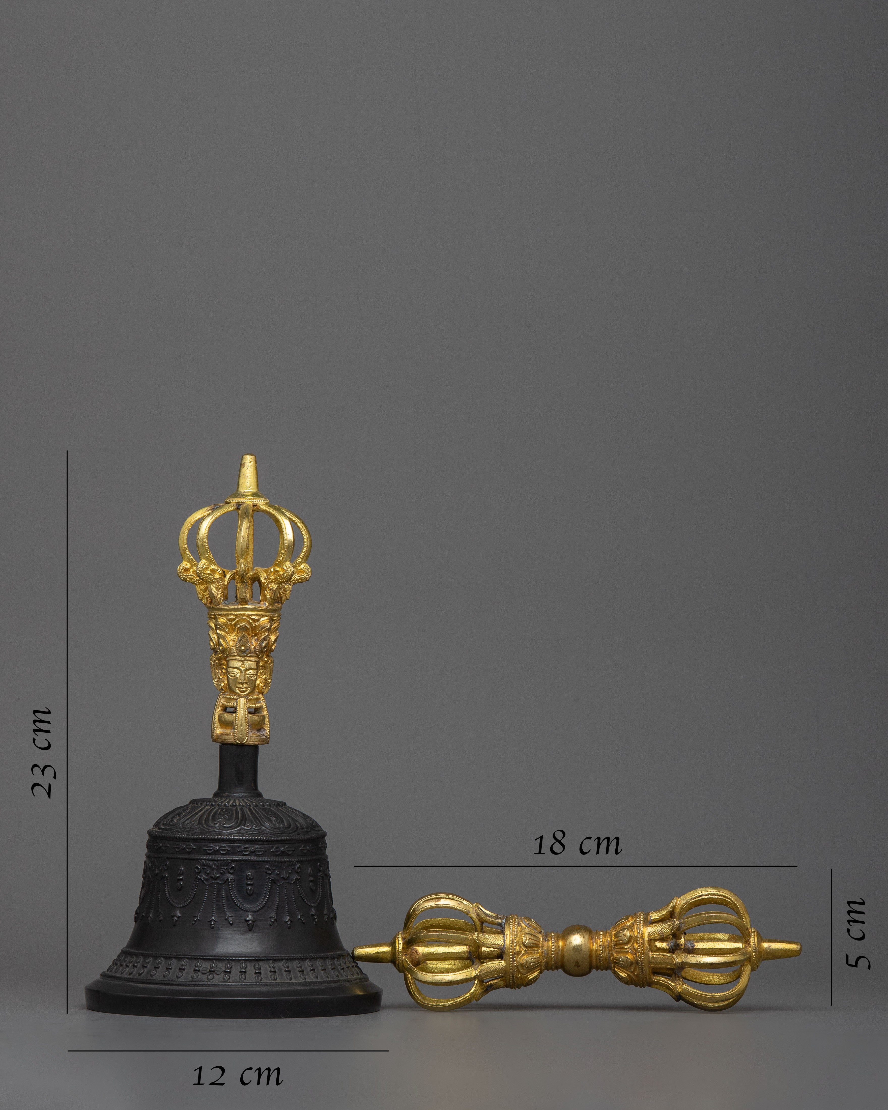 Vajra Dorje and Bell Set | Invoke Divine Power and Clarity with Sacred Tibetan Ritual Tools