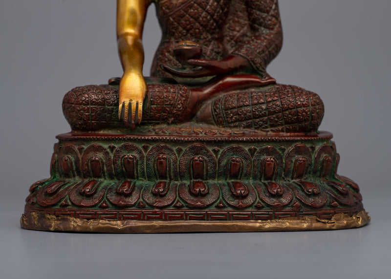 Handcrafted Shakyamuni Buddha Statue | Serene Decor for Spiritual Spaces