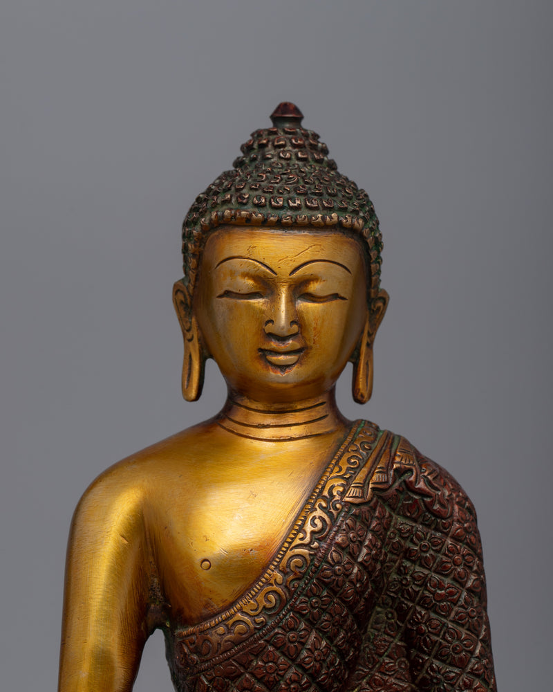 Handcrafted Shakyamuni Buddha Statue | Serene Decor for Spiritual Spaces