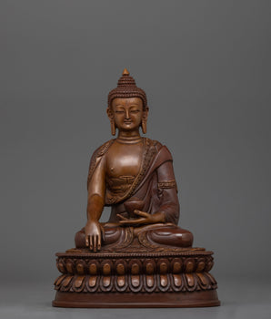 Namo Gautama Buddha Oxidized Satue | Beautifully Handcarved  Enlightened Buddha