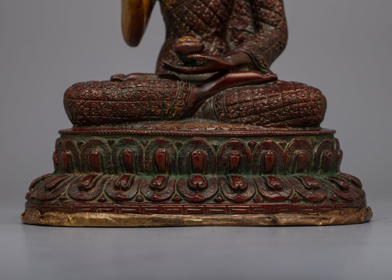 Lord Brass Amoghasiddhi Buddha Statue | Invite Harmony and Balance into Your Home