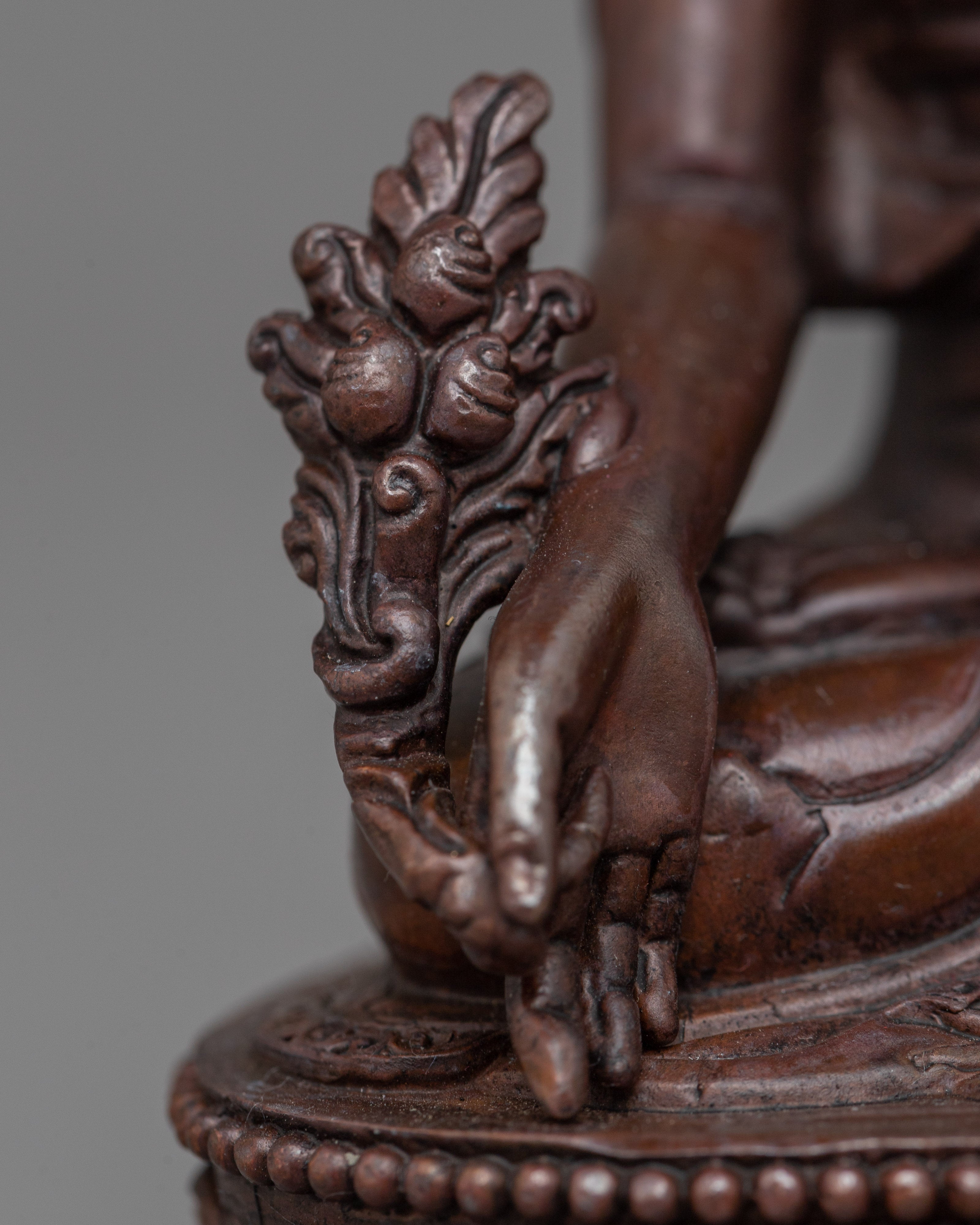 Machine Made Copper Medicine Buddha Statue | Serving as a Beacon of Light and Hope