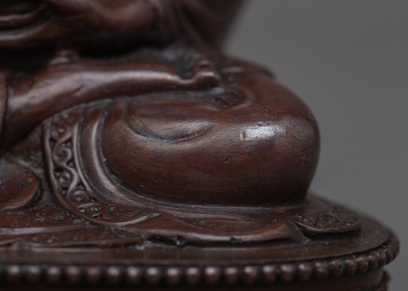 Oxidized Copper Machine Made Amitabha Buddha Statue | Skillfully Crafted to Convey the Peace Of Statue