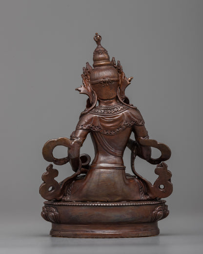 Copper Machine Made Vajrasattva Statue | Symbol of Purification and Transformation