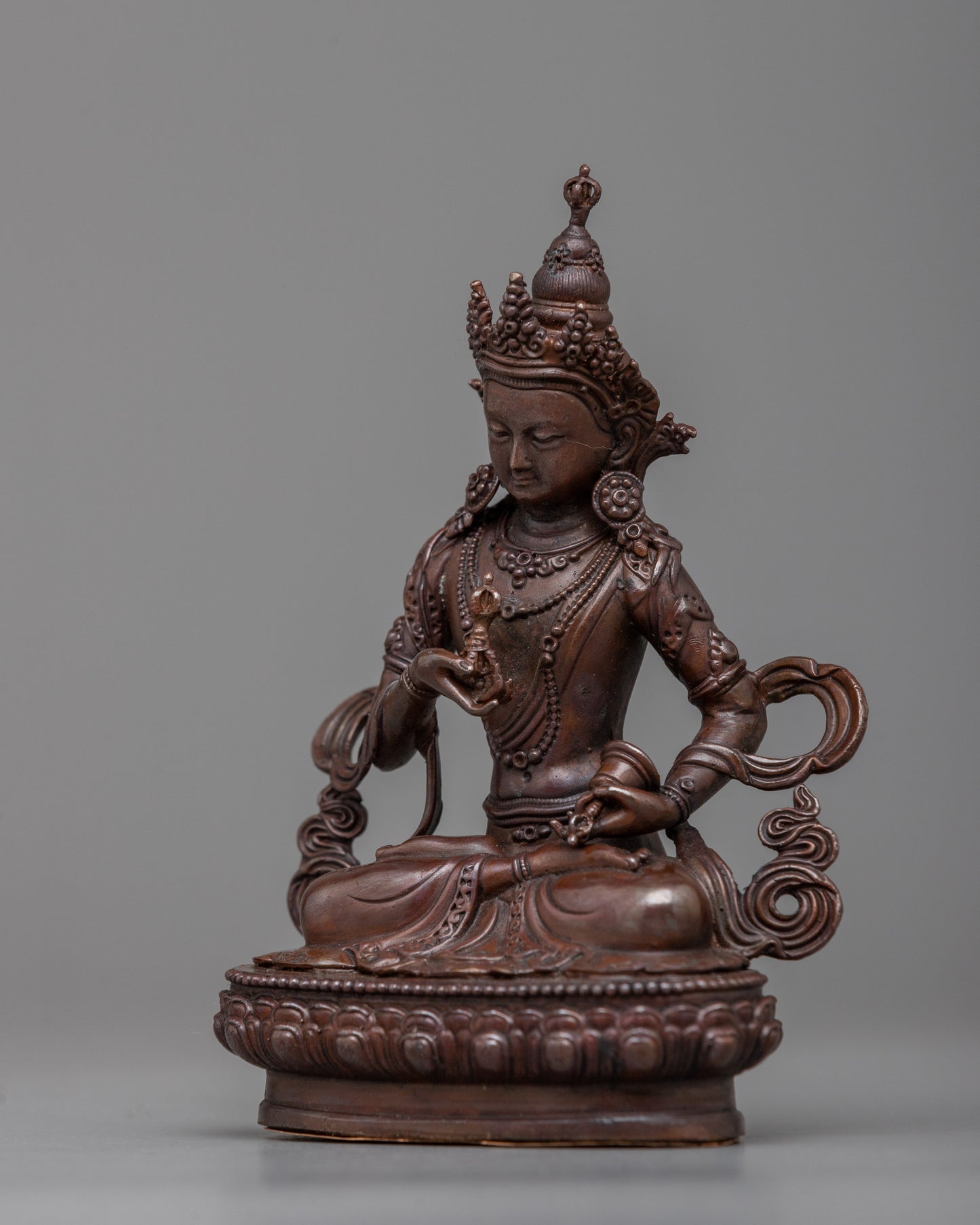 Copper Machine Made Vajrasattva Statue | Symbol of Purification and Transformation