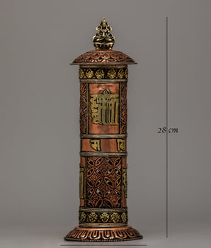 Vertical Copper Incense Burner | Elegant and Functional Décor for Aromatic Spiritual Practices