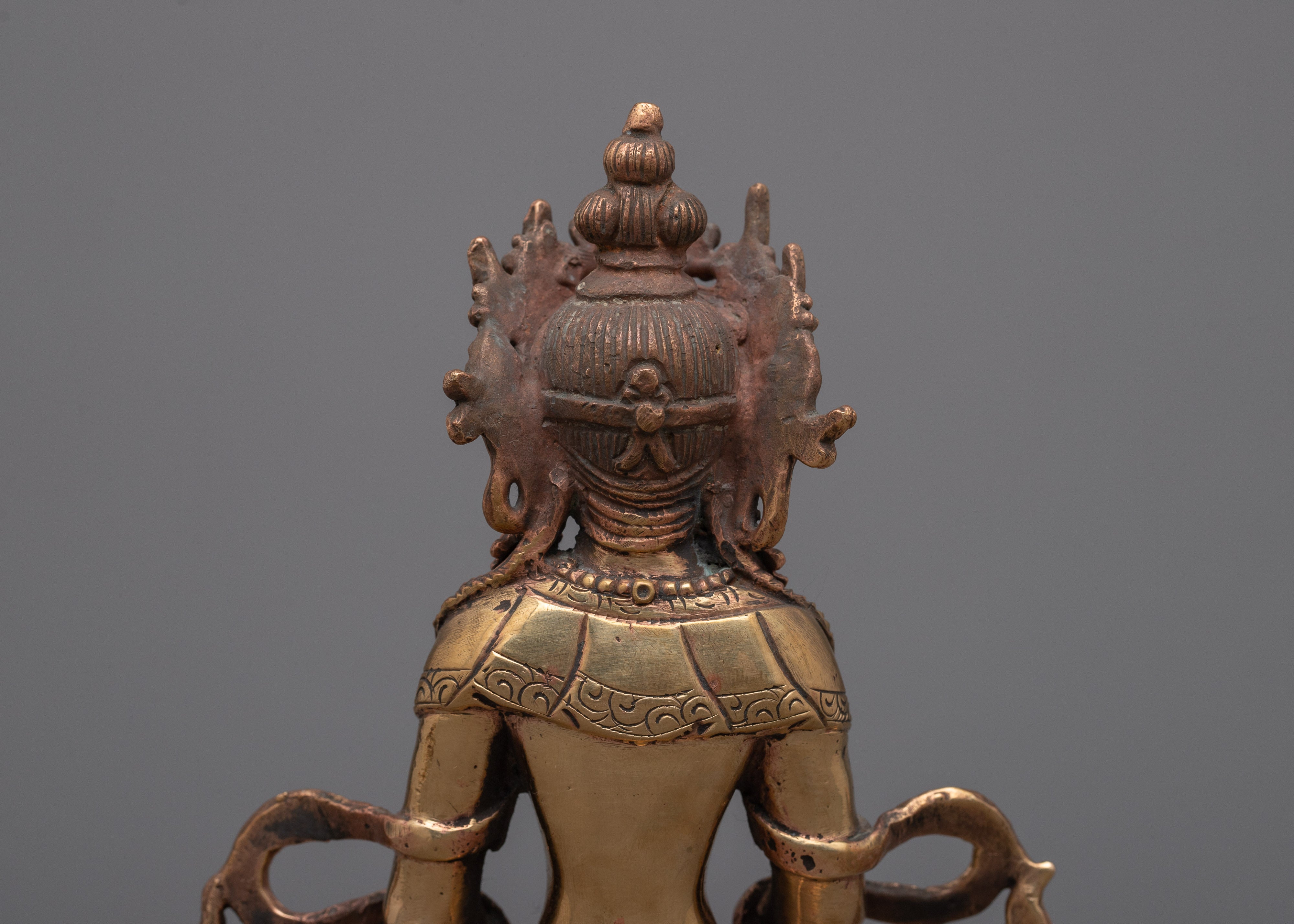 Copper Amitayus Buddha Statue | Serene Buddhist Figure for Inner Peace
