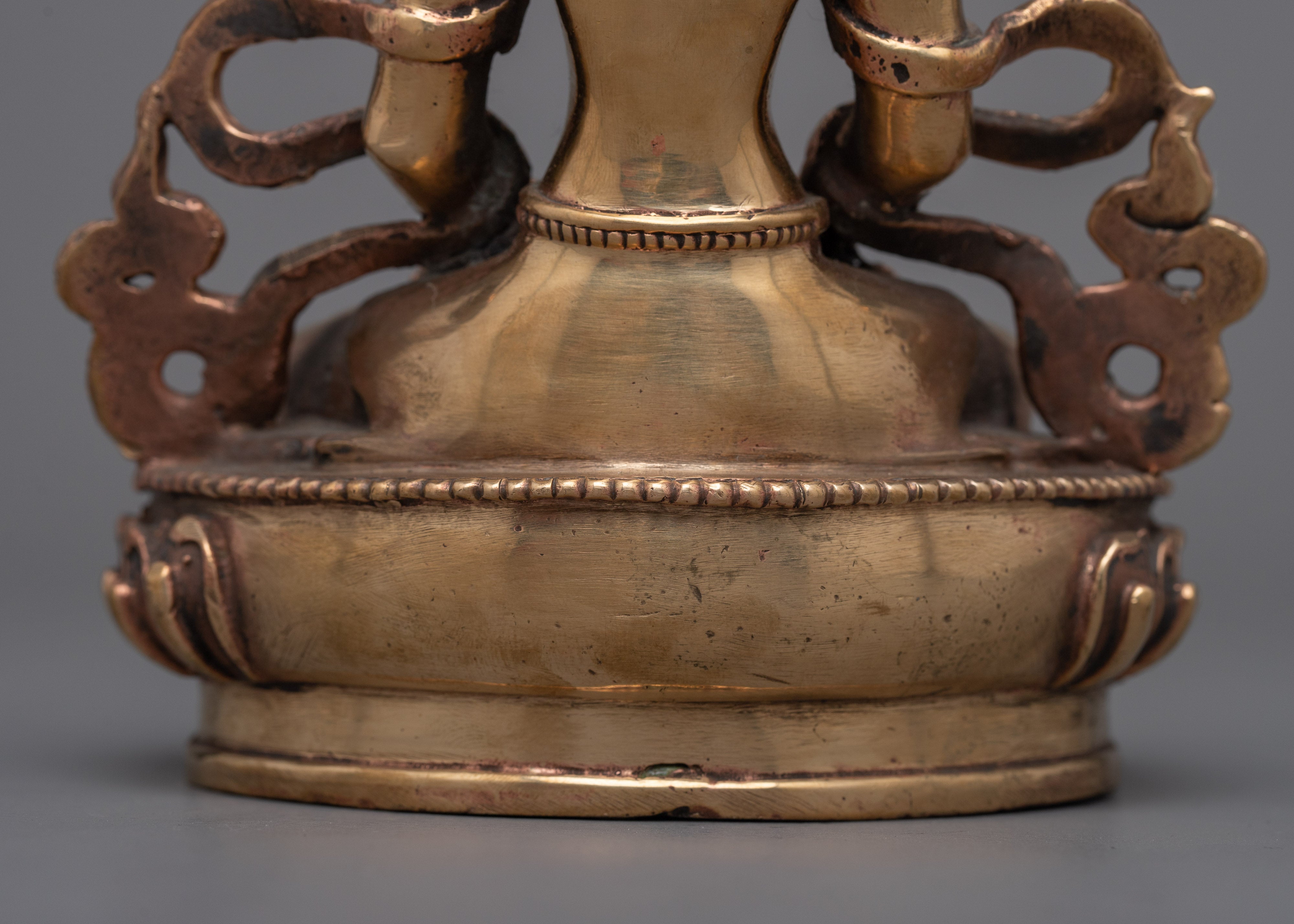 Copper Amitayus Buddha Statue | Serene Buddhist Figure for Inner Peace