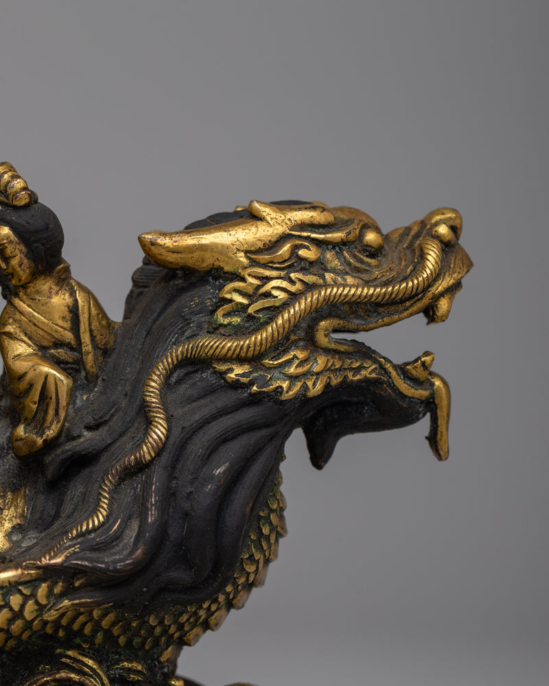 Eight Immortals on Dragon Boat Statue | Celebrating Chinese Legends and Traditions