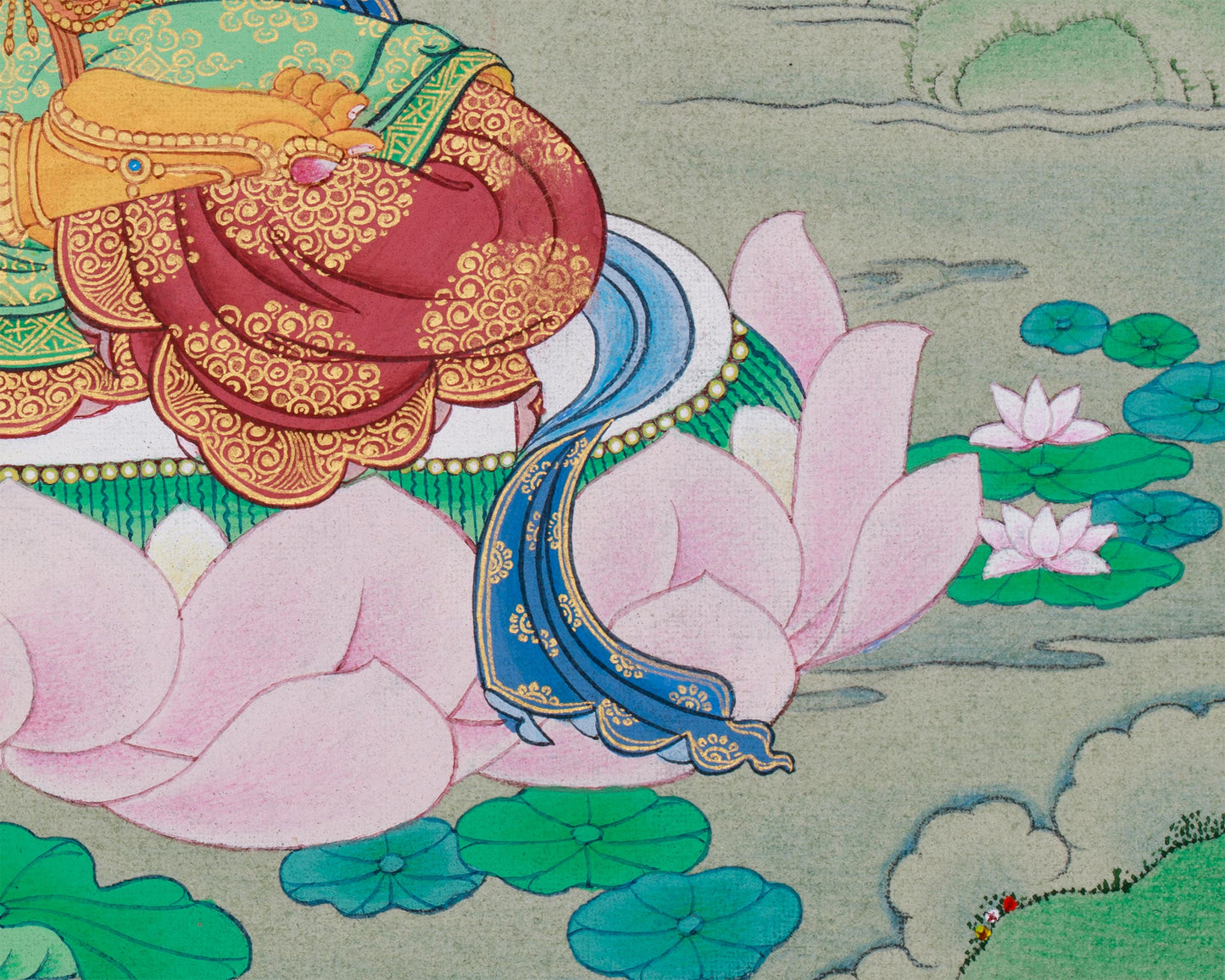 Manjushri, Wisdom Bodhisattva Thangka