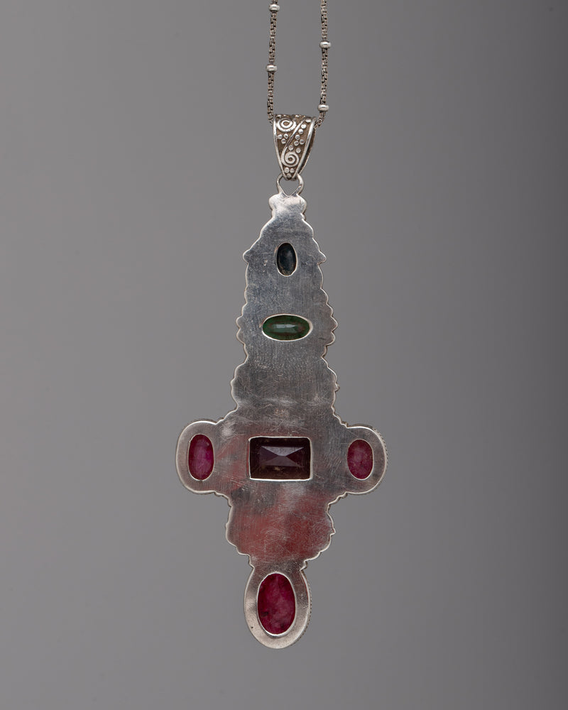 Semi-precious Stone Locket | Handcrafted Pendant Jewelry