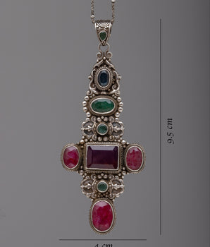 Semi-precious Stone Locket | Handcrafted Pendant Jewelry