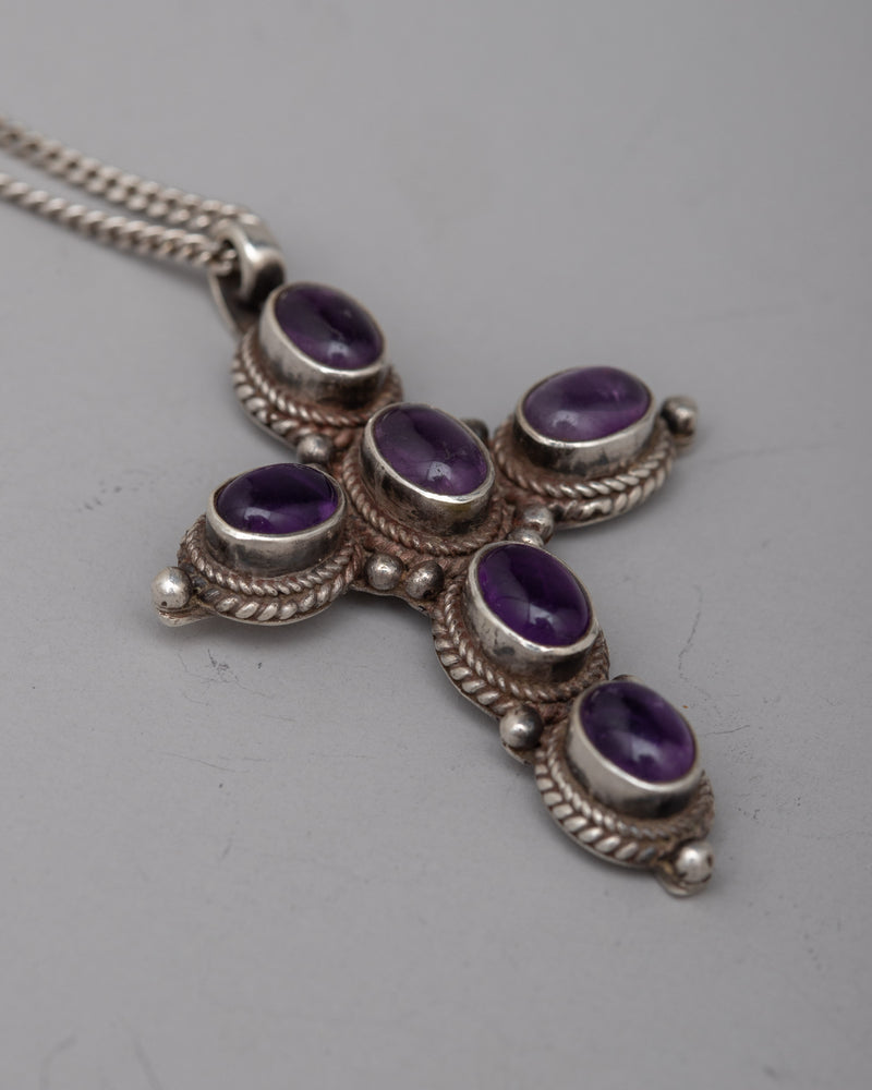 Amethyst Locket Pendant | Perfect Gift for Her with Healing Properties
