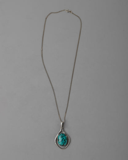 Silver Turquoise Locket | Perfect Gift for Her with Vibrant Blue Hue