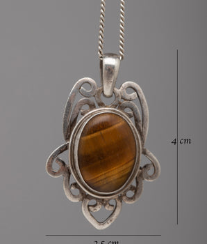 Tiger Eye Stone Locket | Jewelry Piece with Mystical Appeal