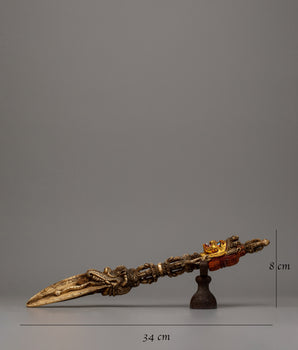 Ethically Sourced Bone Phurba | Sacred Ritual Tool with Spiritual Significance