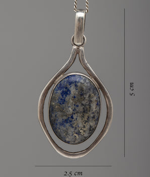 Lapis Lazuli Locket | Deep Blue Gemstone Pendant for Wisdom and Truth