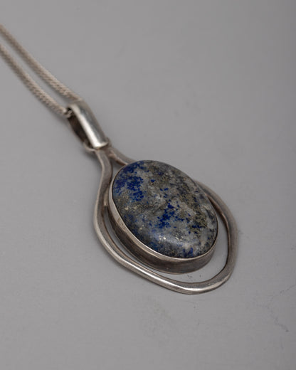 Lapis Lazuli Locket | Deep Blue Gemstone Pendant for Wisdom and Truth