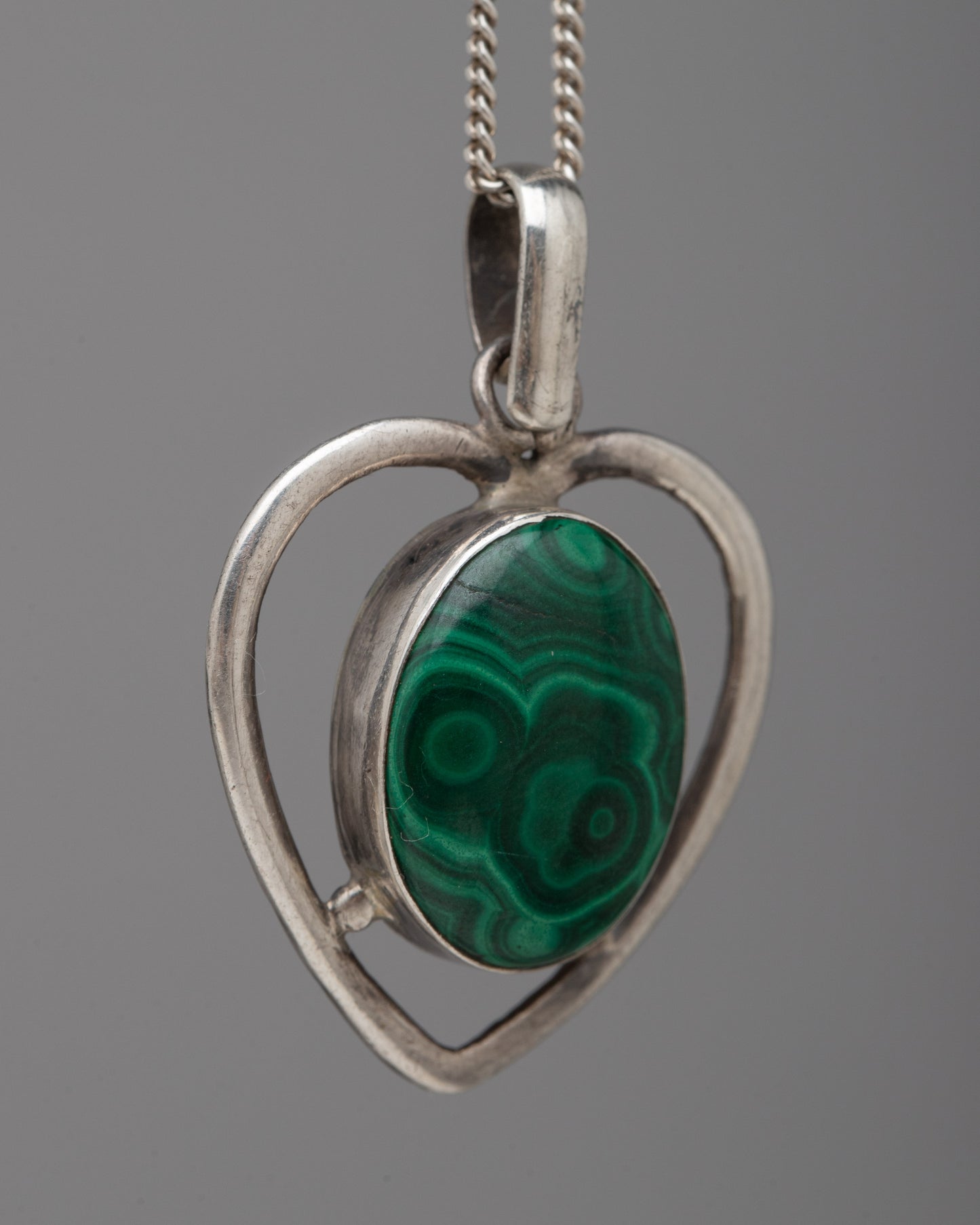 Heart Shape Malachite Locket |Gemstone Jewelry for Any Occasion