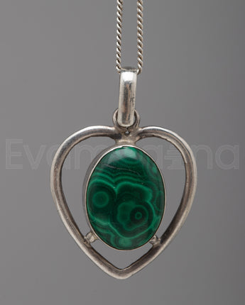  Malachite Locket