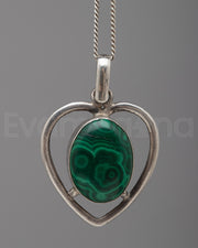  Malachite Locket