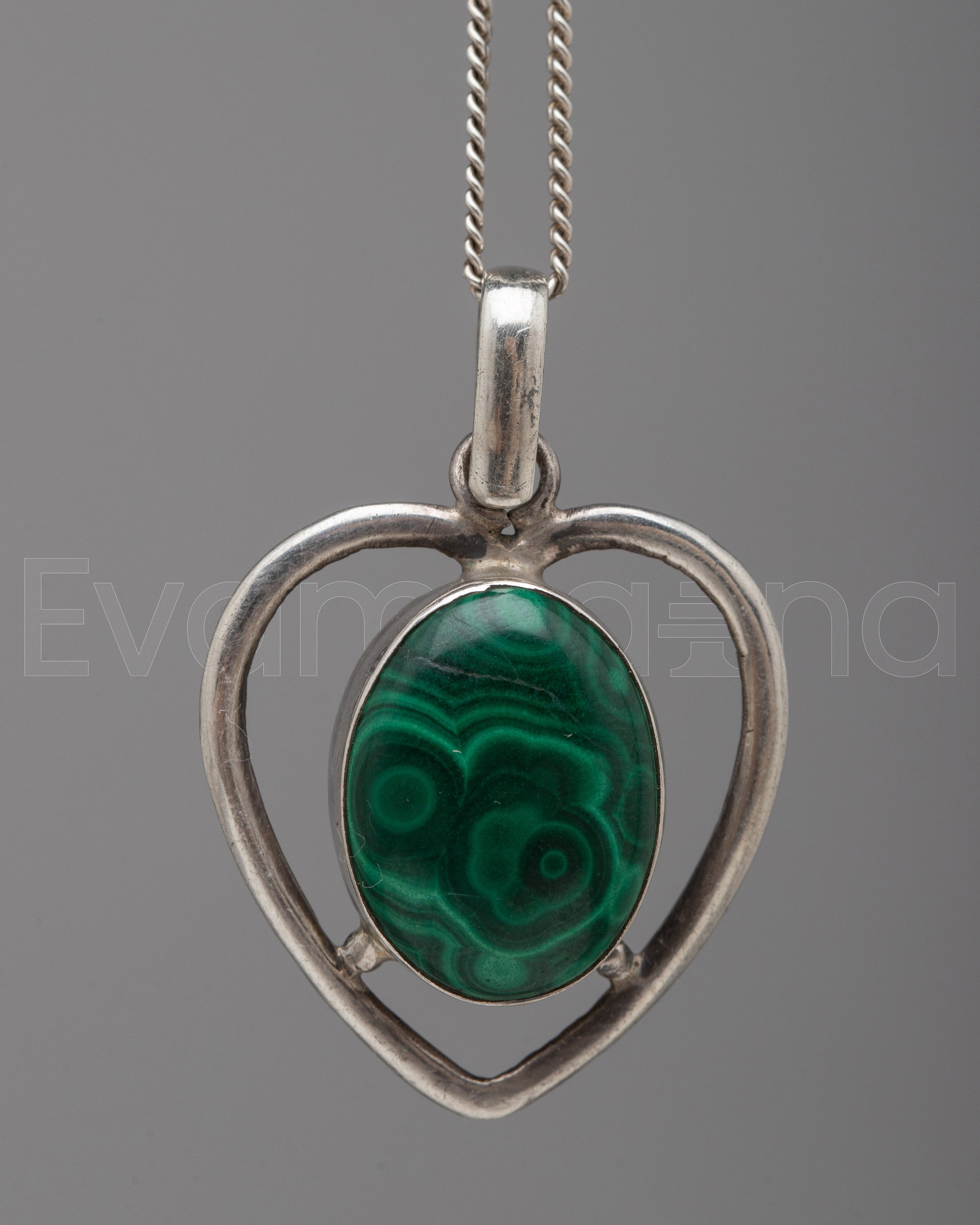  Malachite Locket