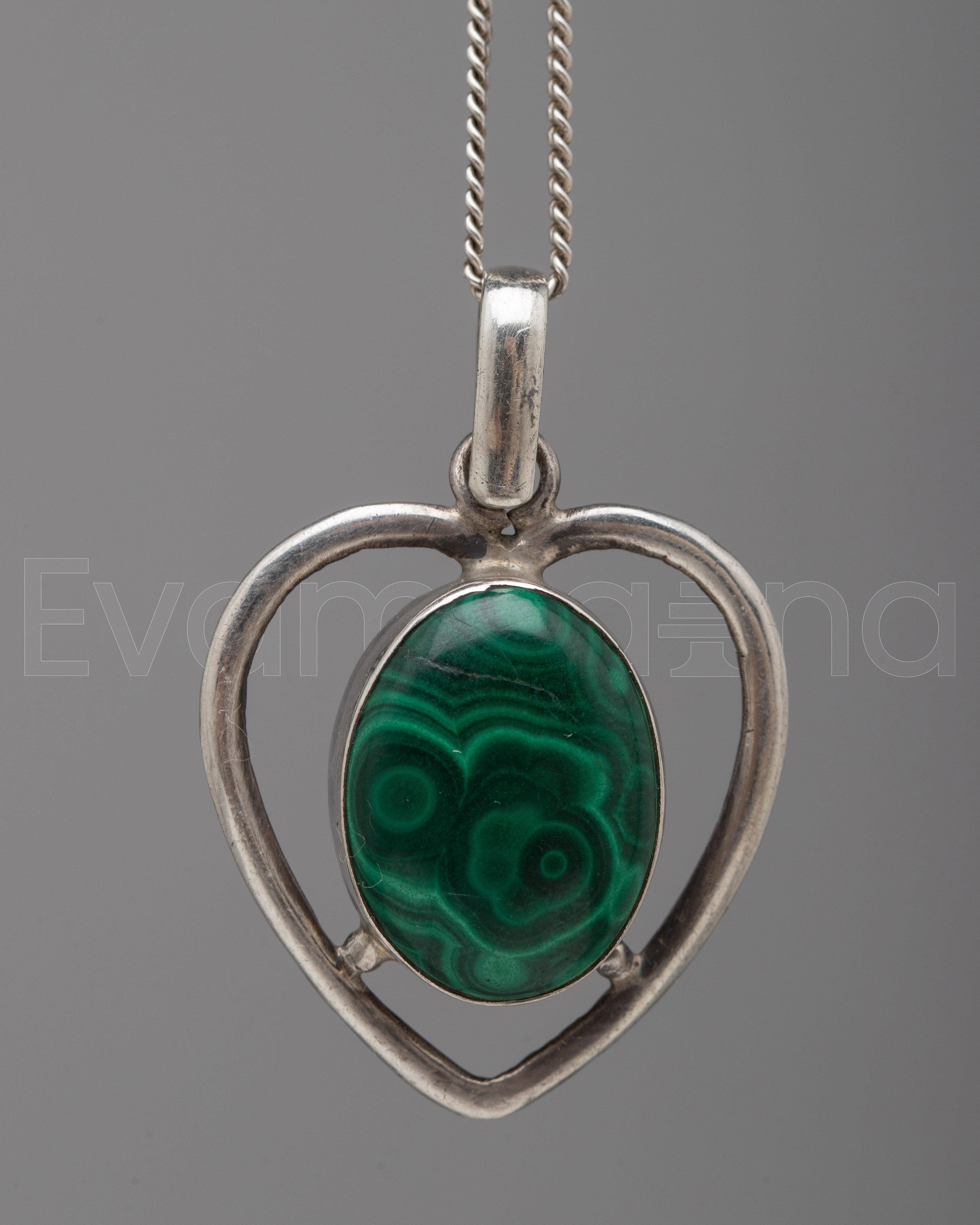  Malachite Locket