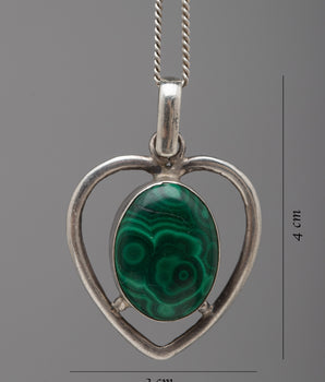 Heart Shape Malachite Locket |Gemstone Jewelry for Any Occasion