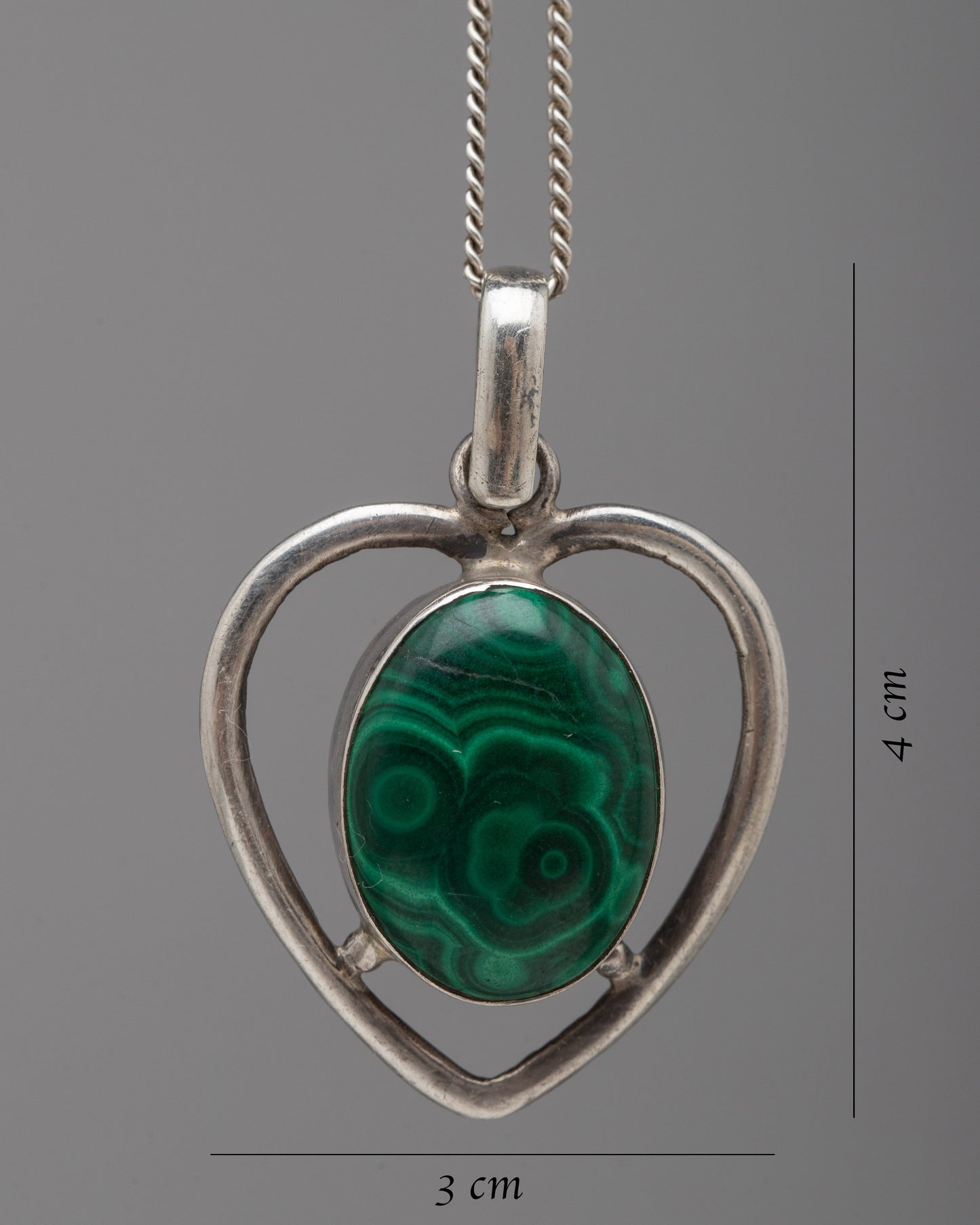 Heart Shape Malachite Locket |Gemstone Jewelry for Any Occasion