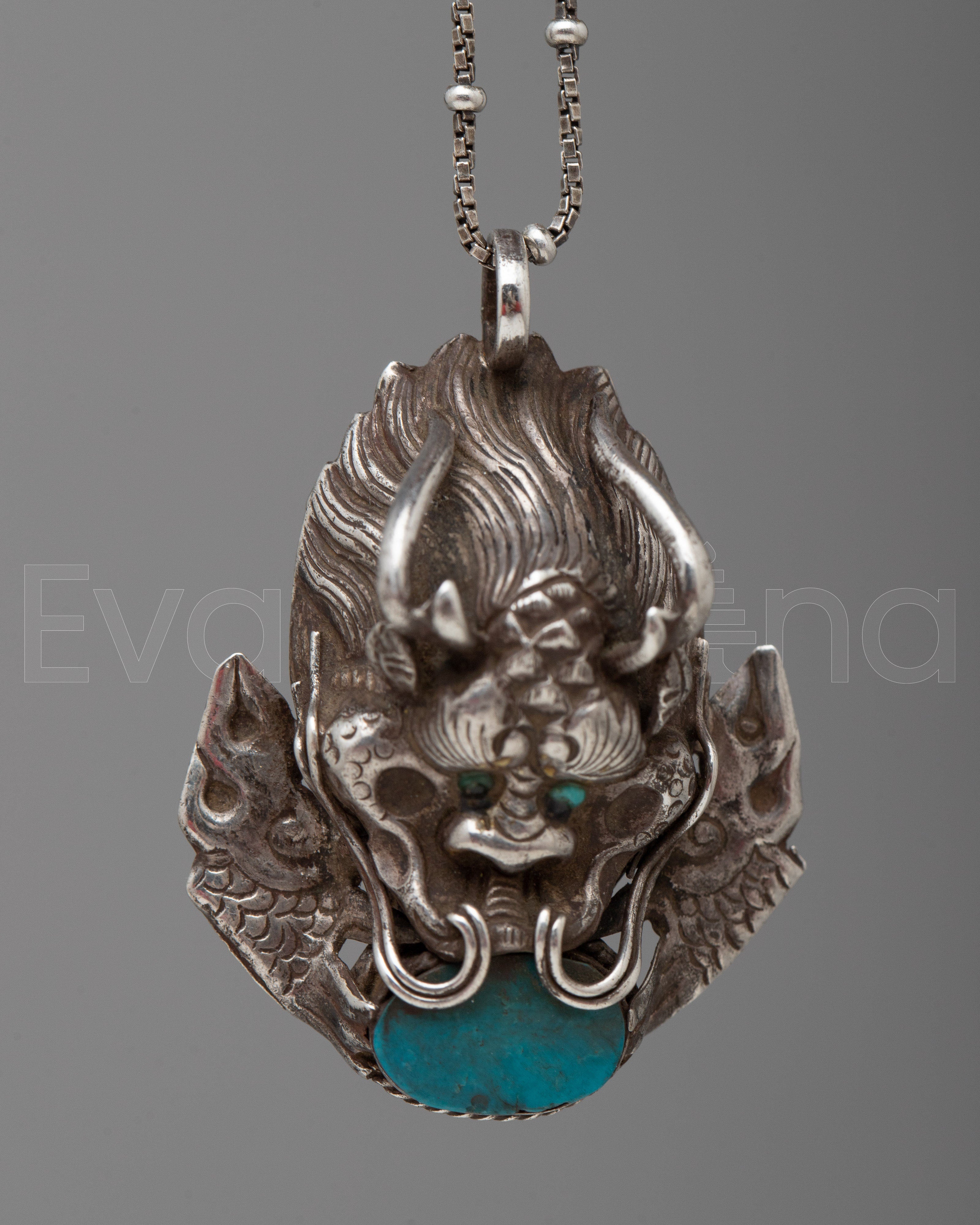 Garuda Turquoise Pendant